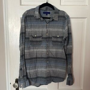 Aeropostale Lightweight Long Sleeve Button Up Flannel Women's Shirt Size Small